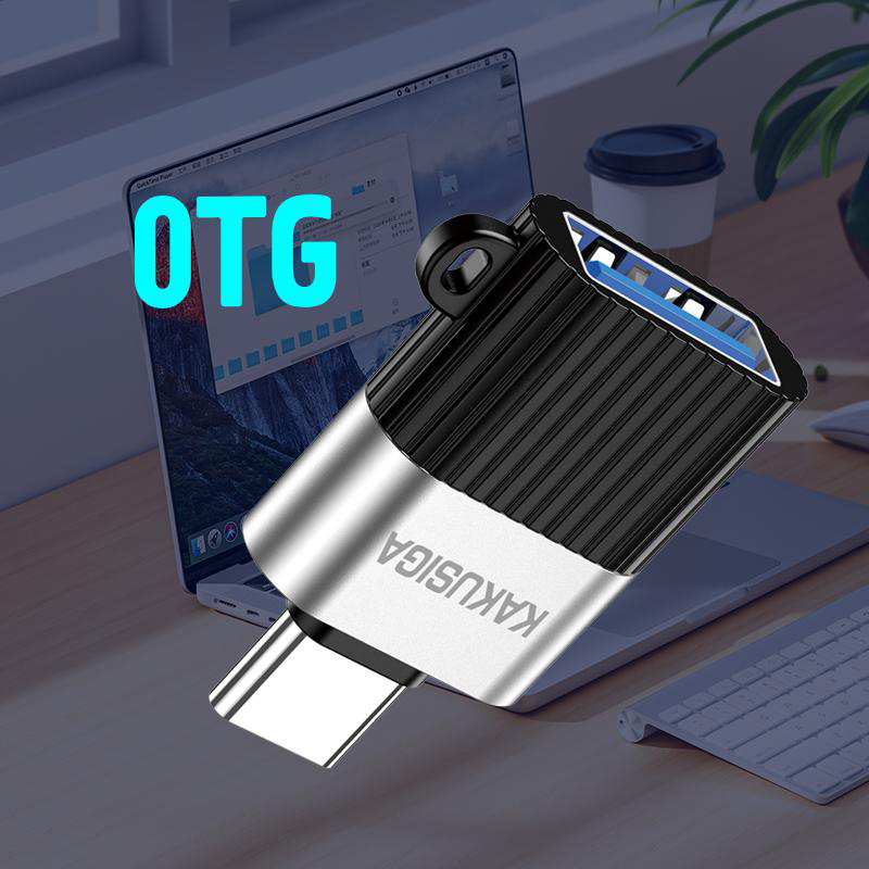 KAKUSIGA αντάπτορας USB-C σε USB KSC-1420, 5Gbps, 18W, γκρι KSC-1420