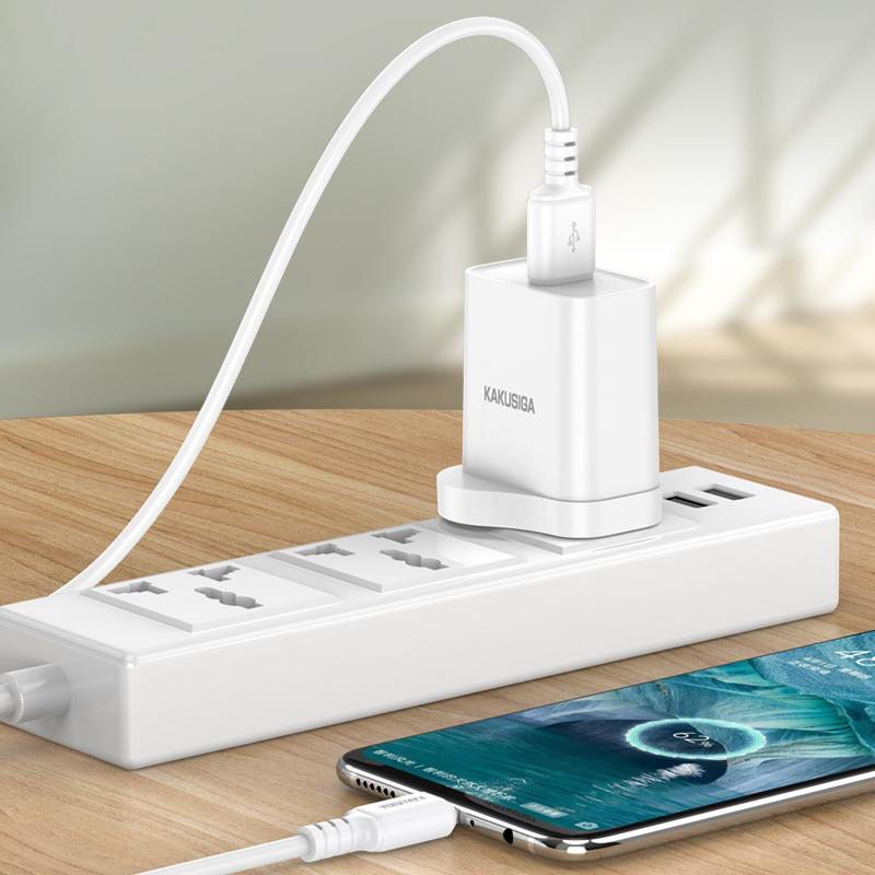 KAKUSIGA καλώδιο micro USB σε USB KSC-982, 3A, 480Mbps, 1m, λευκό KSC-982-M-WH