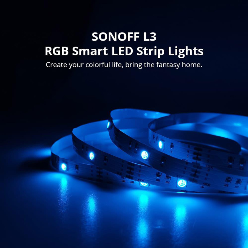 SONOFF smart LED καλωδιοταινία L3, RGB, Wi-Fi & Bluetooth, 5m L3-5M