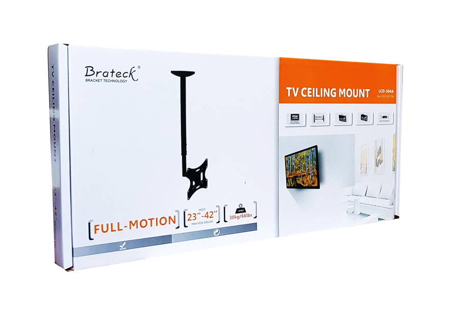 BRATECK βάση τηλεόρασης οροφής LCD-504A, 23-42, έως 30kg LCD-504A