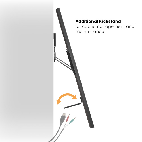 BRATECK επιτοίχια βάση τηλεόρασης LED-1948, 43-100, έως 75kg, ultra slim, fixed LED-1948