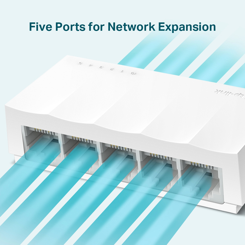 TP-LINK desktop switch LiteWave LS1005, 5-port 10/100Mbps, Ver 1.0 LS1005