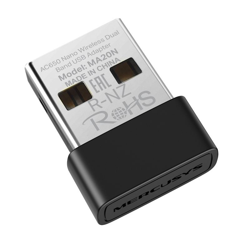 MERCUSYS ασύρματος USB αντάπτορας δικτύου MA20N, 650Mbps AC650, Ver 1.0 MA20N