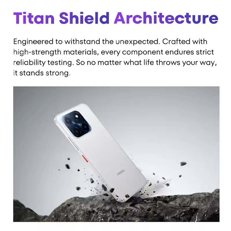 MEIZU smartphone Mblu 22, 6.79, 4/128GB, 5000mAh, λευκό MBLU22128-WH