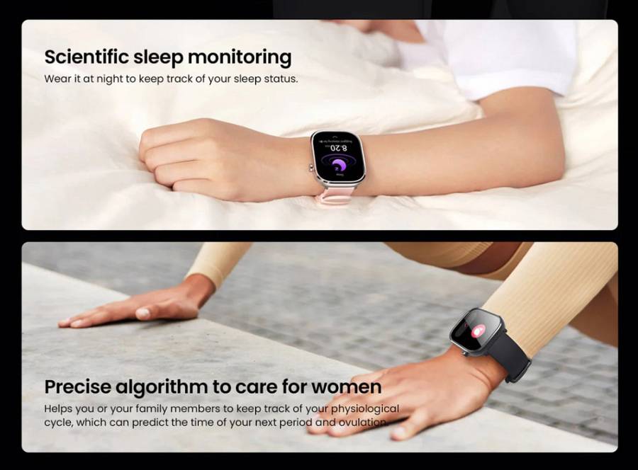 MIBRO smartwatch C4, heart rate, 2.01 TFT, 2 ATM, γκρι MBR-C4-GR
