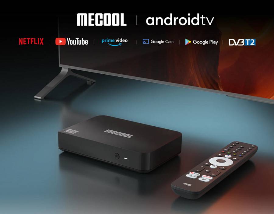 MECOOL TV Box KT2 με ψηφιακό δέκτη DVB-T2, 4K, 2/32GB, WiFi, Google/Netflix πιστοποίηση, Android 11 MCL-KT2