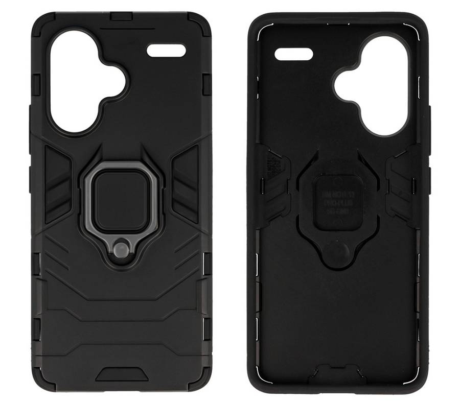 POWERTECH θήκη Ring Armor MOB-1984 για Xiaomi Redmi Note 13 Pro Plus 5G, μαύρη MOB-1984