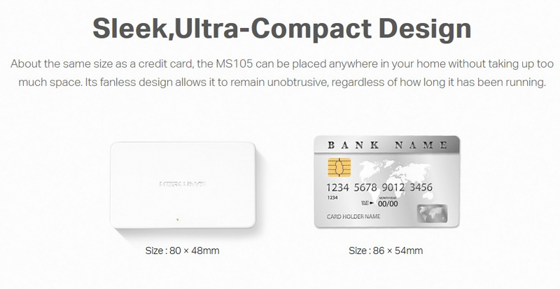 MERCUSYS Desktop Switch MS105, 5x 10/100 Mbps, Ver. 2 MS105