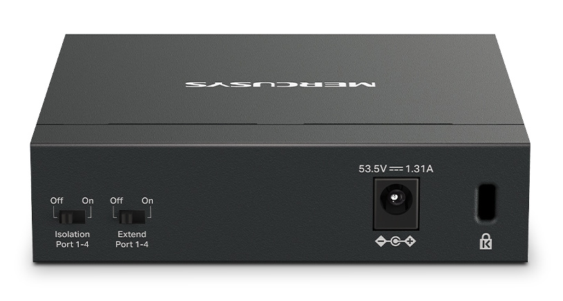 MERCUSYS Desktop Switch MS105GP, 5x 10/100/1000 Mbps, PoE+, Ver. 1.0 MS105GP