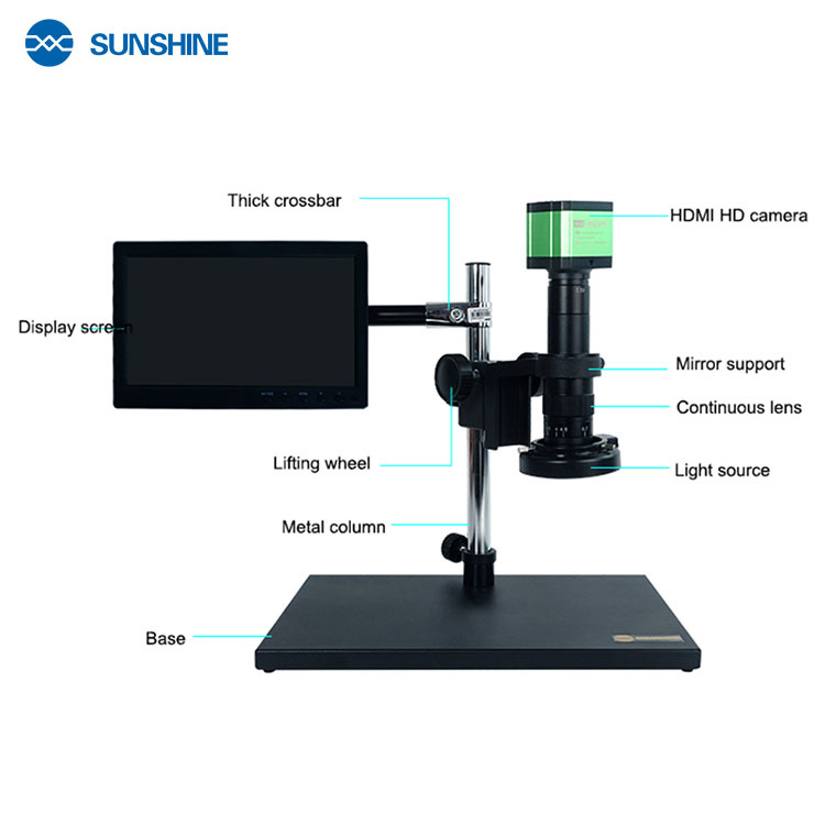 SUNSHINE ψηφιακό μικροσκόπιο MS10E-03 με 10.1 οθόνη, 8x, LED, 38MP MS10E-03