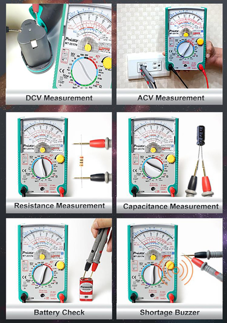 PROSKIT αναλογικό πολύμετρο MT-2017N, DCV, ACV MT-2017N