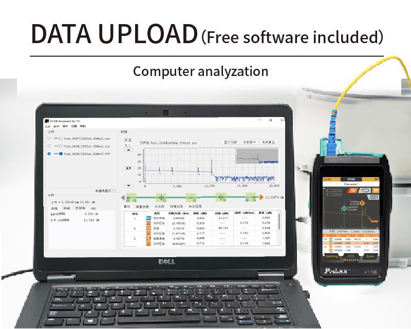 PROSKIT mini OTDR tester καλωδίων οπτικής ίνας MT-7620 με οθόνη αφής MT-7620