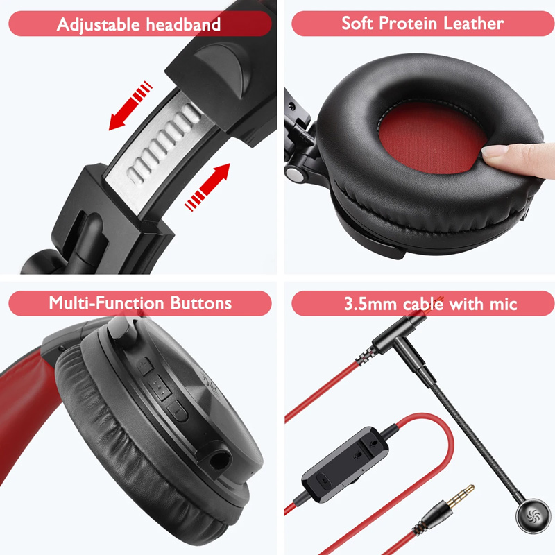 ONEODIO headphones Studio Pro M, ενσύρματα/ασύρματα, Hi-Fi, 50mm, μαύρο OA-PROM-BK