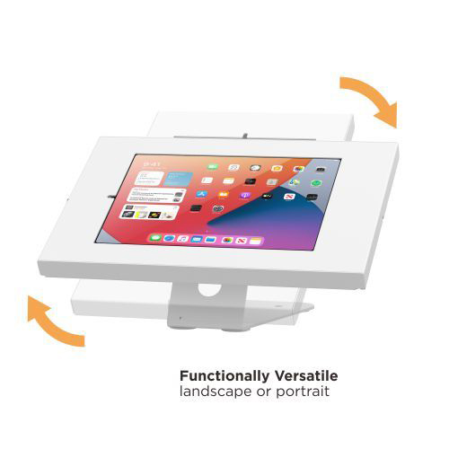 BRATECK επιτραπέζια βάση tablet PAD34-02, αντικλεπτική, 9.7-11, λευκή PAD34-02