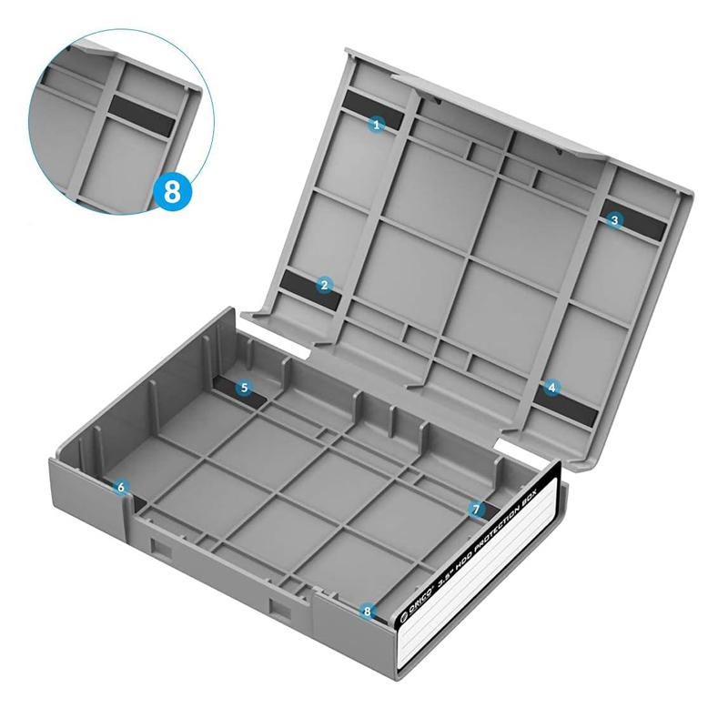 ORICO θήκη προστασίας για 3.5 HDD PHP35-V1, γκρι PHP35-V1-GY