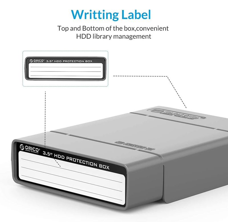 ORICO θήκη προστασίας για 3.5 HDD PHP35-V1, γκρι PHP35-V1-GY
