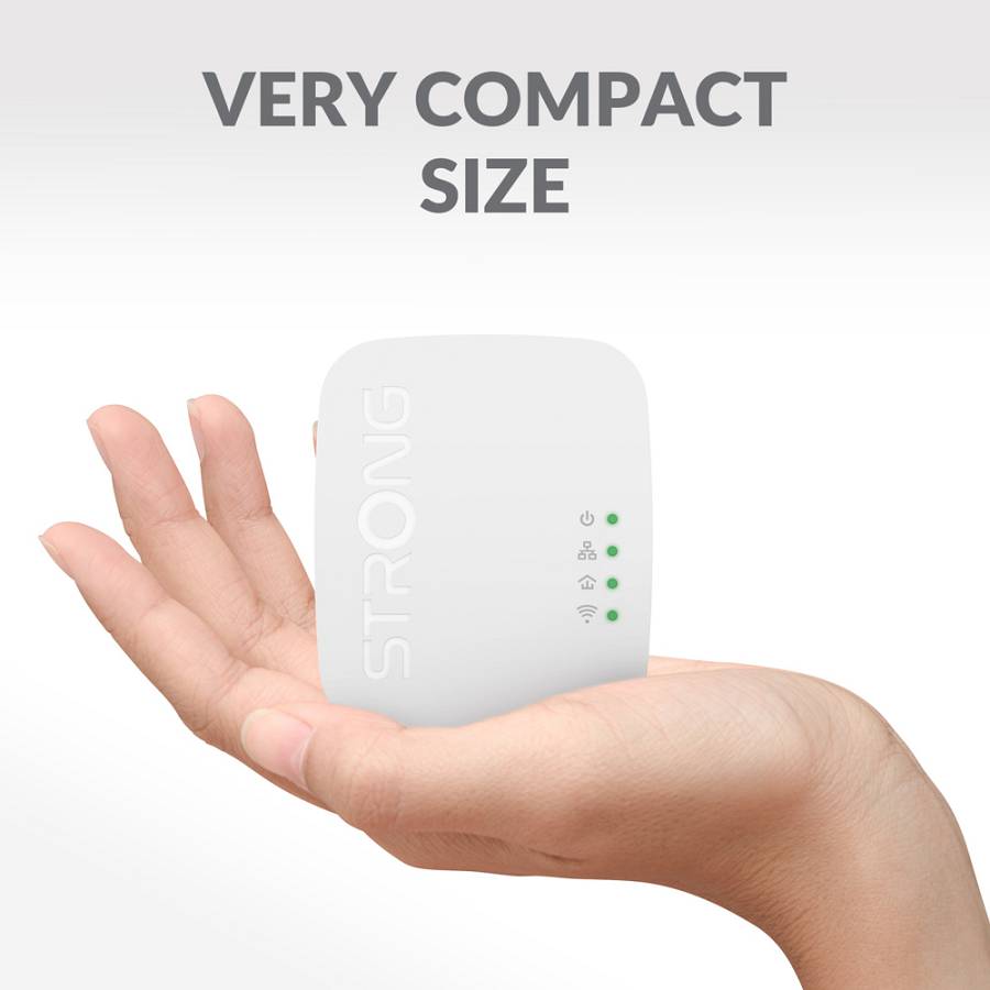 STRONG Powerline Kit POWERLWF600DUOMINI, 600Mbps, 300Mbps WiFi, 2τμχ POWERLWF600DUOMINI