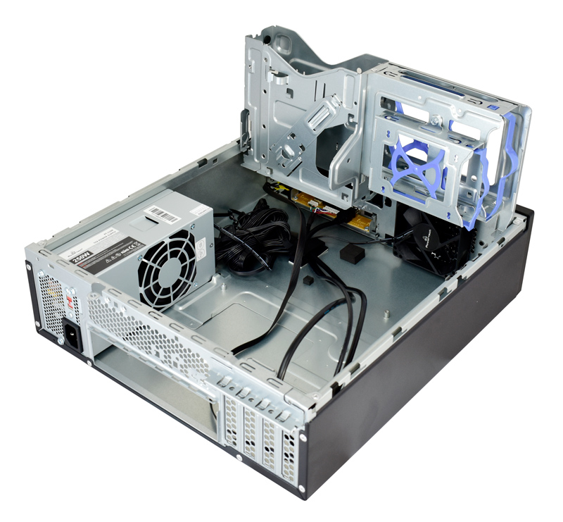 POWERTECH PC Case PT-1099 με 250W PSU, Micro-ATX, 356x102x338mm, μαύρο PT-1099