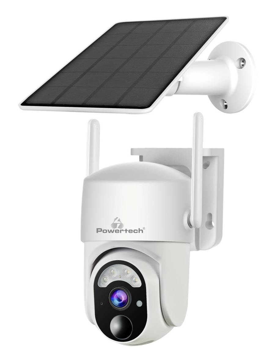 POWERTECH smart ηλιακή κάμερα PT-1177, 4MP, WiFi, SD, PTZ, IP65 PT-1177