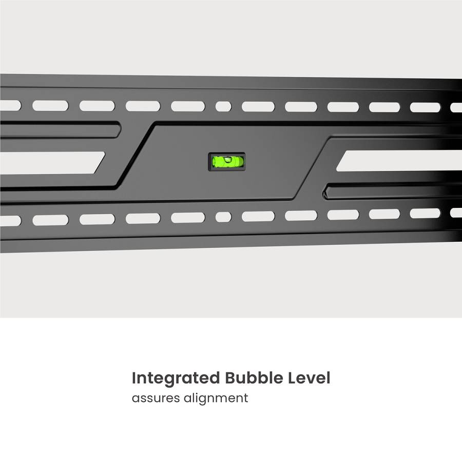 POWERTECH επιτοίχια βάση τηλεόρασης PT-1368, 43-100, έως 75kg, ρυθμιζόμενη κλίση PT-1368