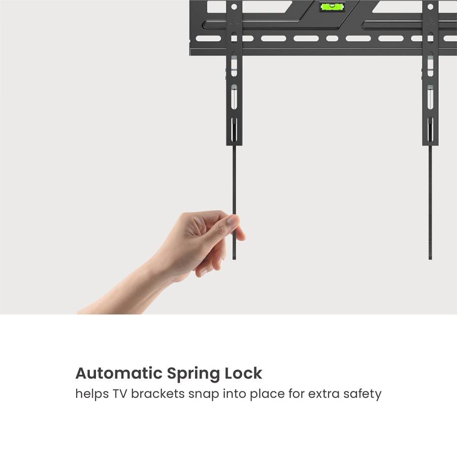 POWERTECH επιτοίχια βάση τηλεόρασης PT-1373, 32-75, έως 75kg, fixed PT-1373