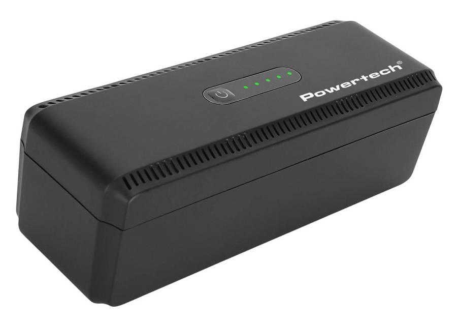 POWERTECH mini DC UPS PT-1436, 18W, 8800mAh, 3x DC, USB/USB-C/LAN/POE, μαύρο PT-1436