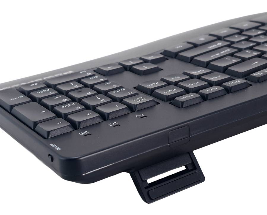 POWERTECH set ποντίκι & πληκτρολόγιο PT-1490, 2.4GHz & Bluetooth, μαύρο PT-1490