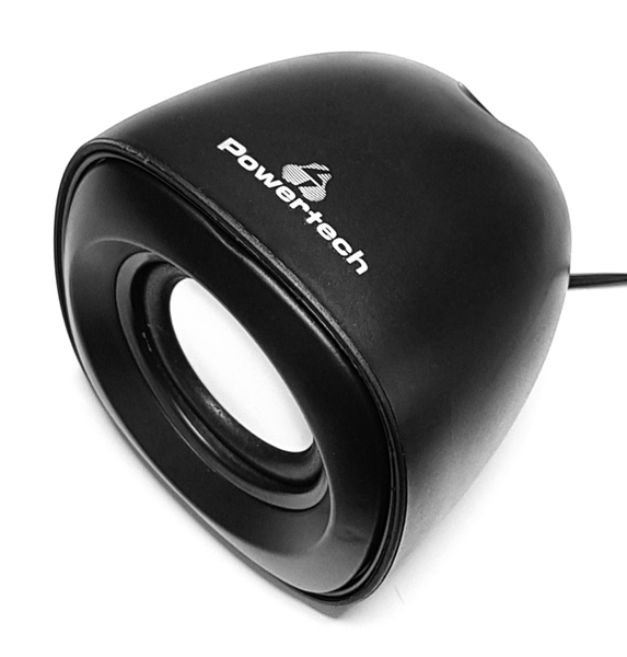 POWERTECH ηχεία Essential sound PT-844, 2x 3W, 3.5mm, μαύρα PT-844