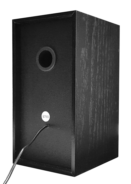 POWERTECH ηχεία Premium sound PT-845 από ξύλο, 2x 3W, 3.5mm, μαύρα PT-845