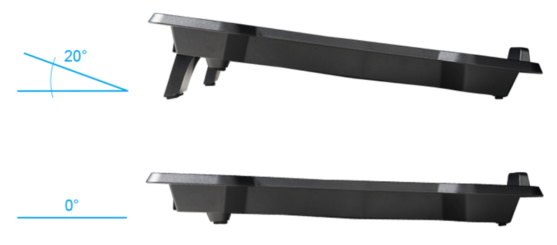 POWERTECH Βάση & ψύξη laptop PT-930, έως 15.6, 2x 125mm fan, LED, μαύρο PT-930