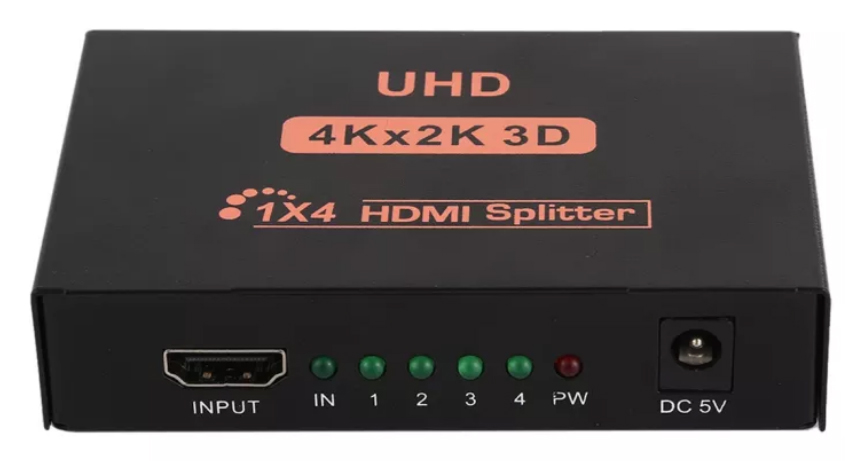 POWERTECH HDMI splitter PTH-048, 4 σε 1, 4K/60Hz, μαύρο PTH-048
