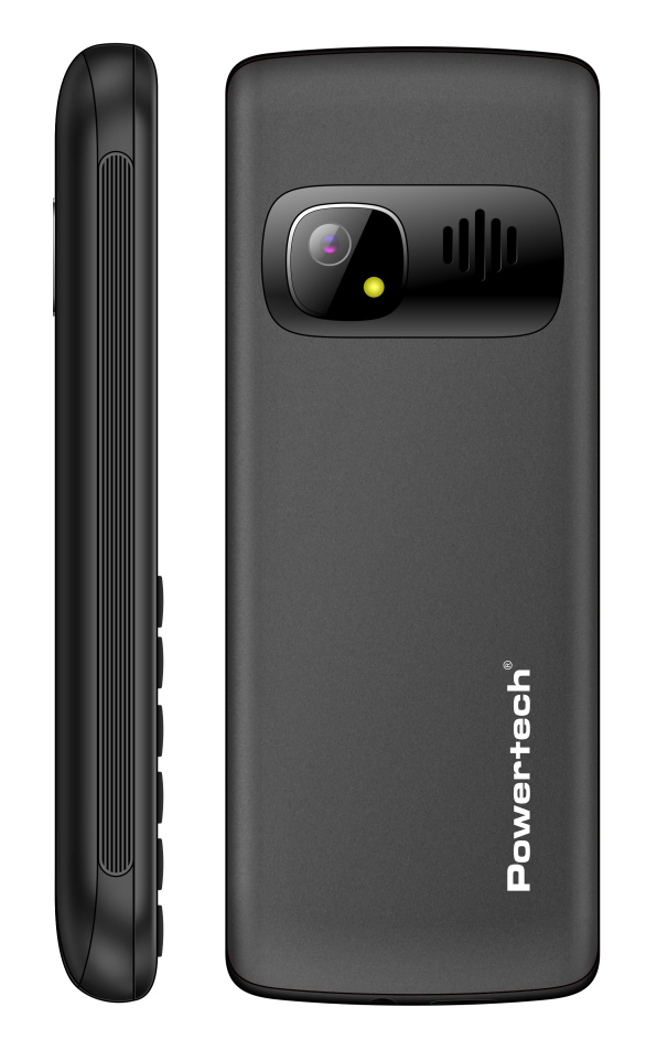 POWERTECH κινητό τηλέφωνο Sentry 4G Bar, 2.4, dual SIM, με κάμερα, μαύρο PTM-36