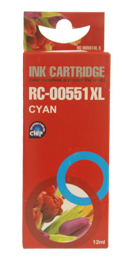 Συμβατό InkJet για Canon CLI-551, 12ml, κυανό RC-00551XLC