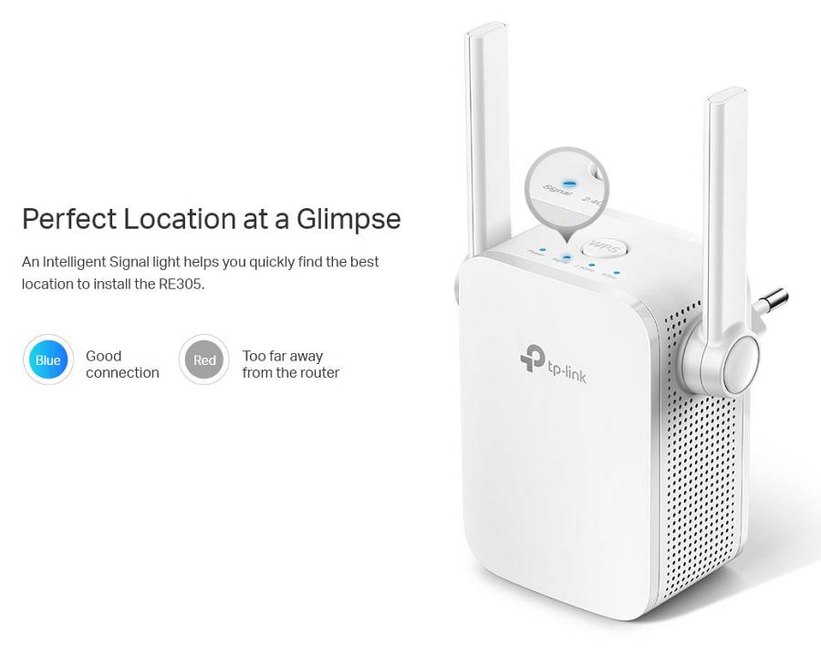 TP-LINK AC1200 Wi-Fi Range Extender RE305, dual band, Ver. 4.0 RE305