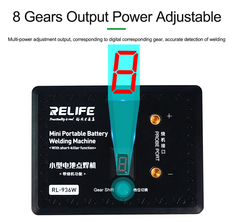 RELIFE ηλεκτροπόντα μπαταριών RL-936W, 8 επίπεδα, 4000mAh RL-936W