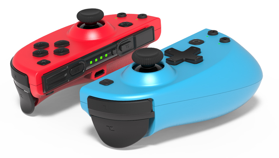 ROAR ασύρματο JoyCon gamepad RR-0015 για Nintendo Switch, μπλε & κόκκινο RR-0015