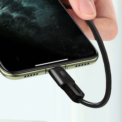 ROCKROSE καλώδιο USB σε Micro USB Beta AM Mini, 2.4A, 30cm, μαύρο RRCS01MM