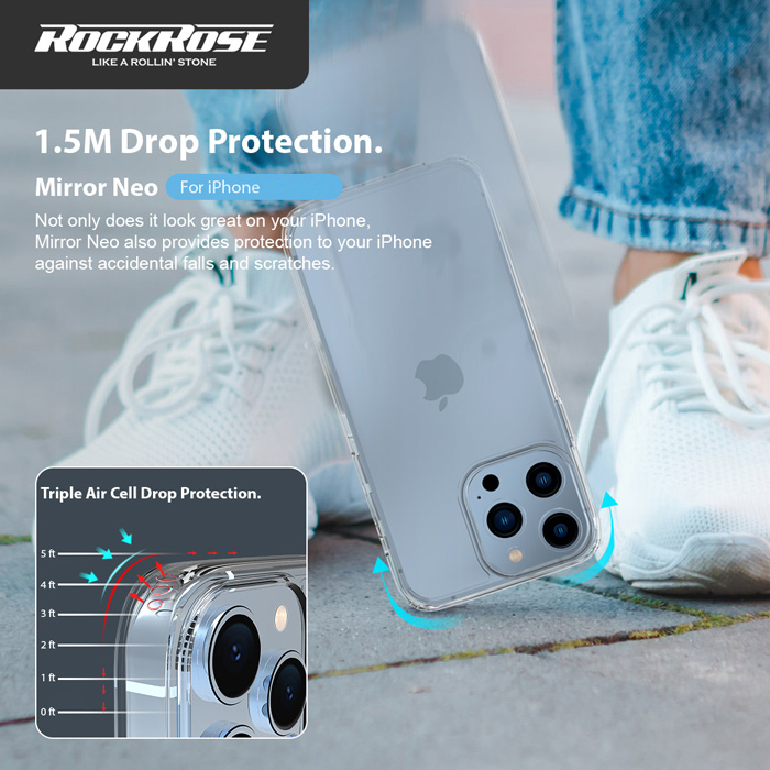 ROCKROSE θήκη Mirror Neo για iPhone 14 Plus, διάφανη RRPCIP14MMNC