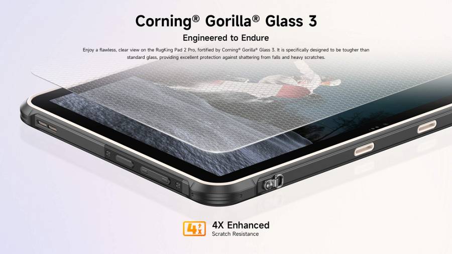 ULEFONE tablet RugKing Pad 2 Pro, 10.1, 8/256GB, 10200mAh, IP68/IP69K/MIL-STD-810H, 4G, μαύρο RUGKINGPAD2PRO