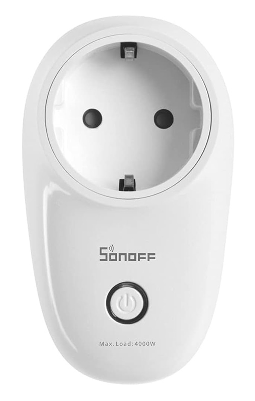 SONOFF smart αντάπτορας ρεύματος S26R2ZBTPF μονός, ZigBee, 4000W, λευκός S26R2ZBTPF