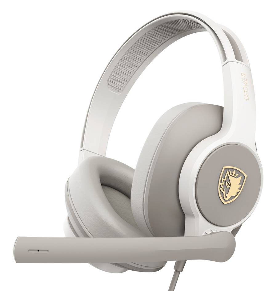 SADES gaming headset UPOWER, 3.5mm σύνδεση, 40mm, γκρι SA-703-GR