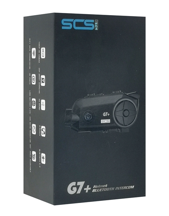 SCSETC ενδοεπικοινωνία μηχανής G7+, κάμερα, Bluetooth, 2 αναβάτες, 500m SCS-G7PLUS