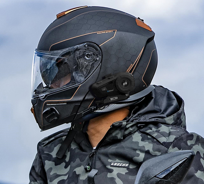 SCSETC ενδοεπικοινωνία μηχανής S-9 με Bluetooth, έως 6 αναβάτες, 500m SCS-S9