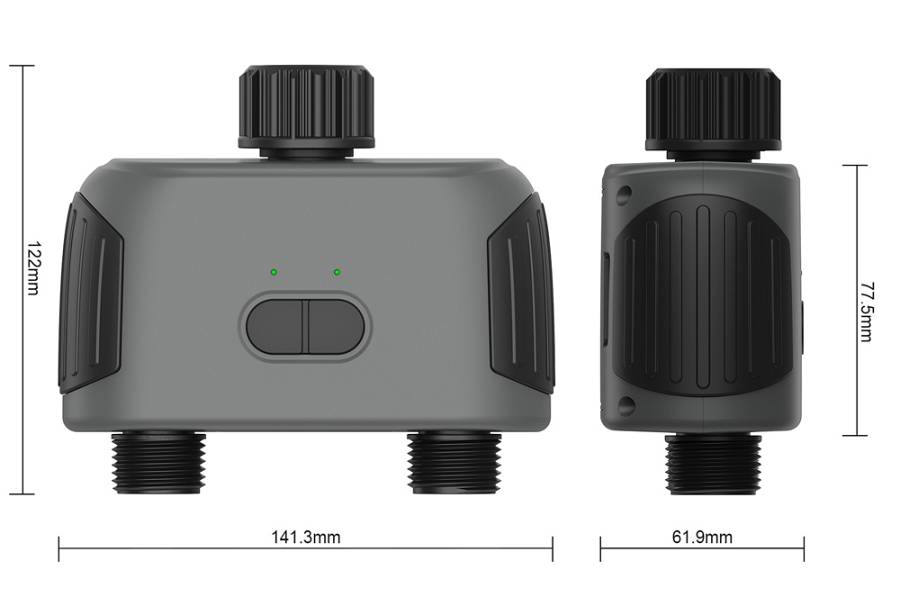 INHOCON smart προγραμματιστής ποτίσματος SGW02 2 θέσεων, Bluetooth, IP55 SGW02