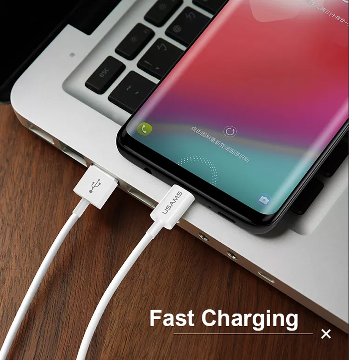 USAMS καλώδιο USB-C σε USB US-SJ285, 2A, 1m, λευκό SJ285USB01