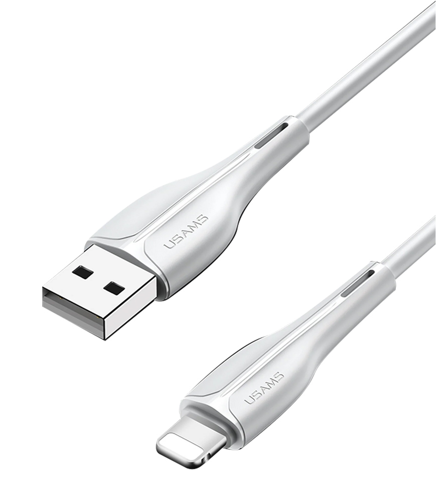 USAMS καλώδιο Lightning σε USB US-SJ371, 2A, 1m, λευκό SJ371USB02