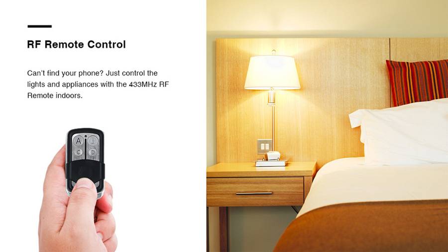 SONOFF Smart Διακόπτης RF2 433MHz, WiFi 2.4GHz, λευκό SNF-RFR2