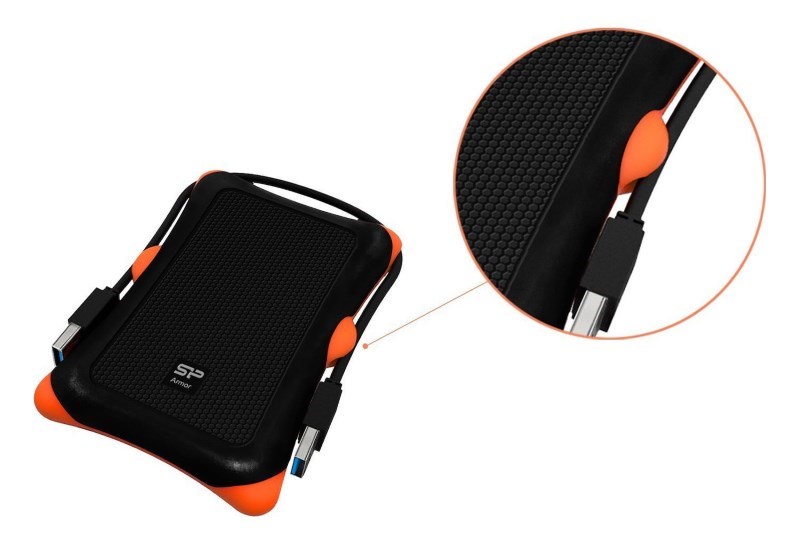 SILICON POWER εξωτερική θήκη Armor 30 HDD 2.5 slim, USB 3.1, shockproof SP000HSPHDA30S3K