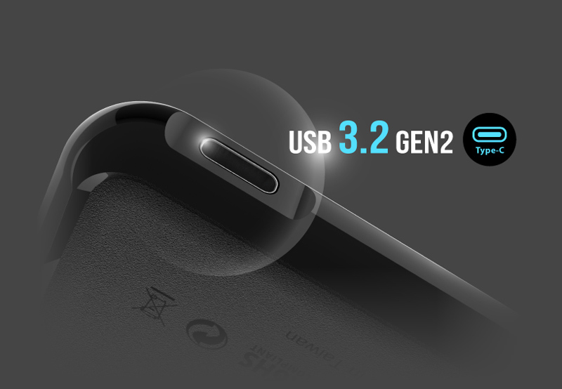 SILICON POWER εξωτερικός SSD PC60, 1TB, USB 3.2, 540-500MB/s, μαύρος SP010TBPSDPC60CK