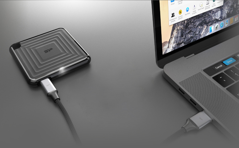SILICON POWER εξωτερικός SSD PC60, 1TB, USB 3.2, 540-500MB/s, μαύρος SP010TBPSDPC60CK